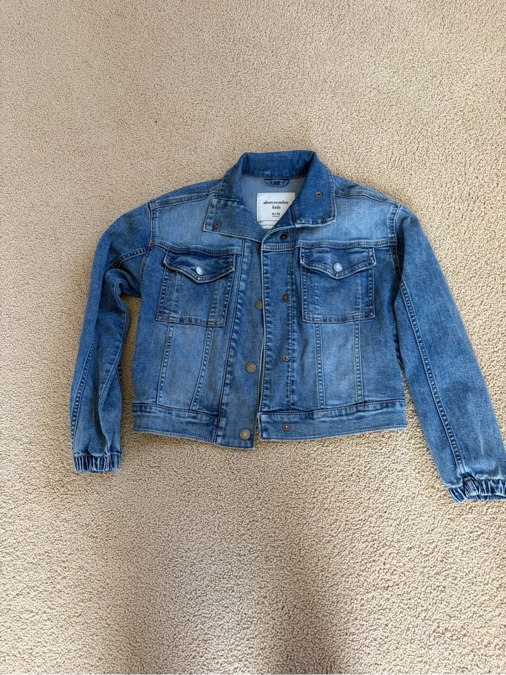 girls abercrombie kids Blue Denim Jean Jacket